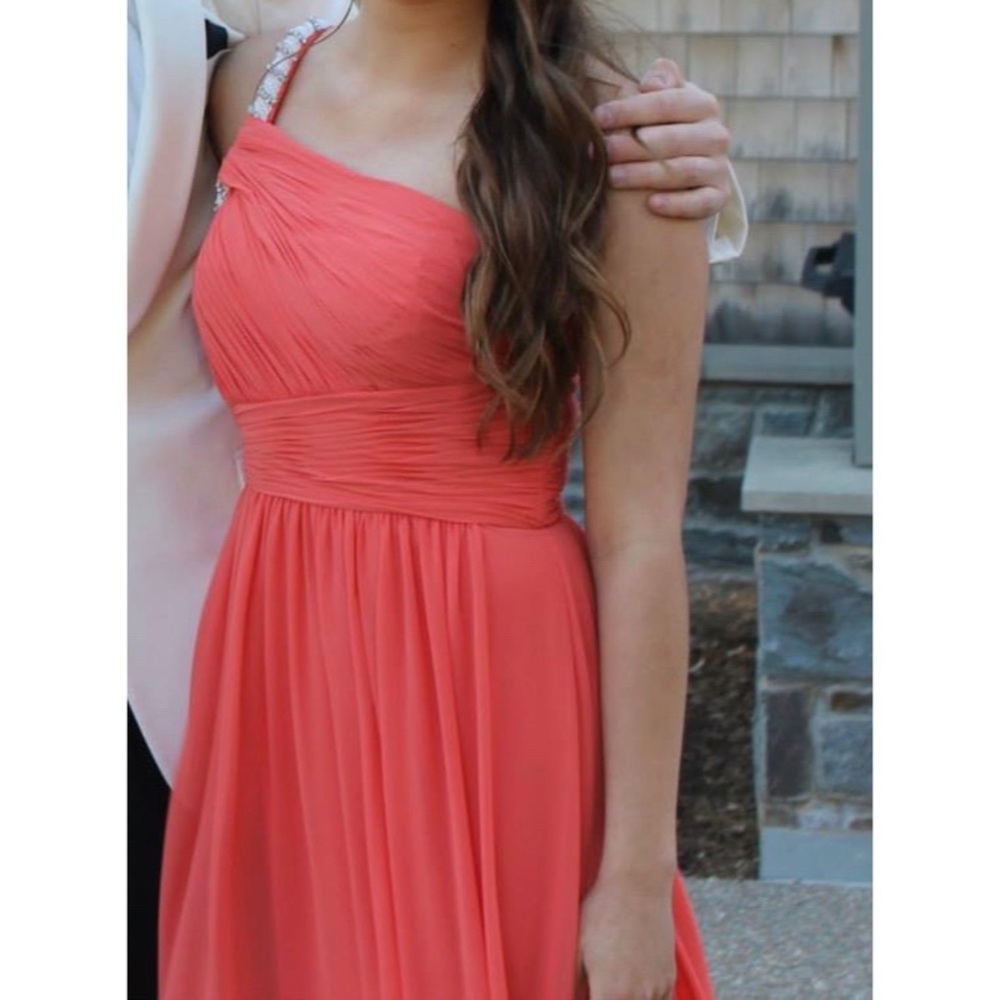 One Shoulder Calvin Klein Gown